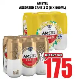 Boxer Liquors Amstel assorted cans offer