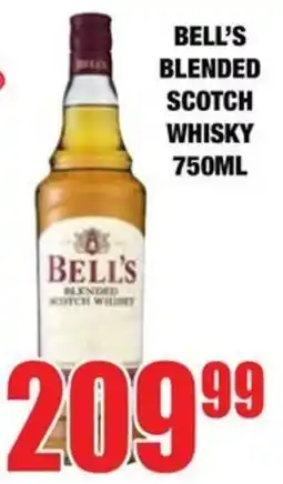 Boxer Liquors Bell's blended scotch whisky offer