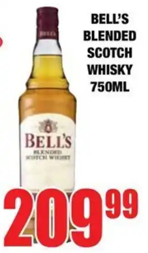 Boxer Liquors Bell's blended scotch whisky offer