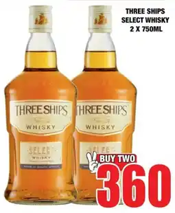 Boxer Liquors Three ships select whisky offer