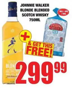 Boxer Liquors Johnnie walker blonde blended scotch whisky offer