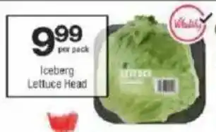 Checkers Iceberg Lettuce Head offer