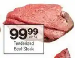 Checkers Tenderised Beef Steak offer