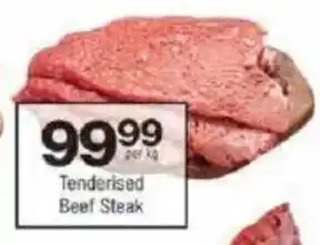 Checkers Tenderised Beef Steak offer