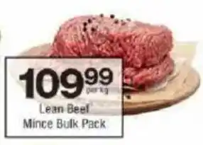 Checkers Lean Beef Mince Bulk Pack offer