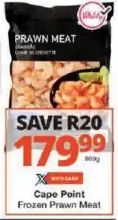 Checkers Cape Point Frozen Prawn Meat offer