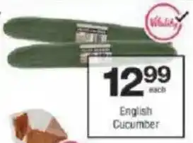 Checkers English Cucumber offer