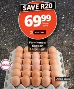 Checkers Farmhouse/ Eggbert Large Eggs offer