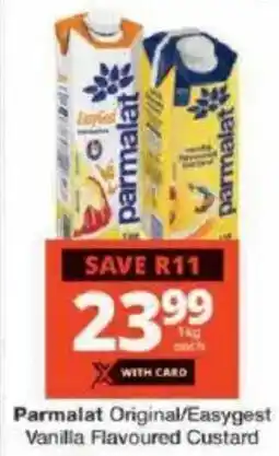 Checkers Parmalat Original/ Easygest Vanilla Flavoured Custard offer