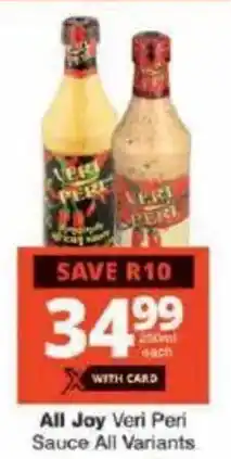 Checkers All Joy Veri Peri Sauce All Variants offer