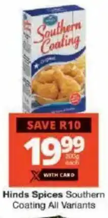 Checkers Hinds Spices Southern Coating All Variants offer