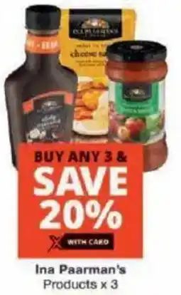 Checkers Ina Paarman's Products offer