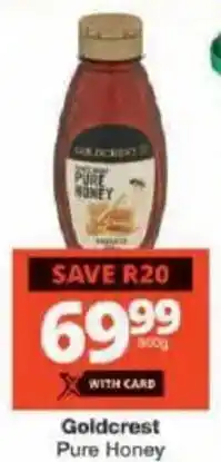 Checkers Goldcrest Pure Honey offer