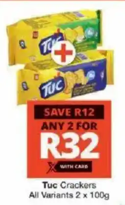Checkers Tuc Crackers All Variants offer