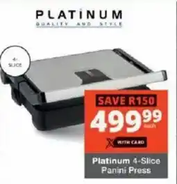 Checkers Platinum 4-Slice Panini Press offer