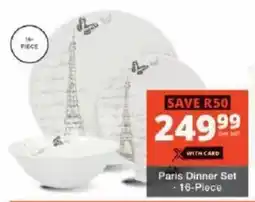 Checkers Paris Dinner Set offer