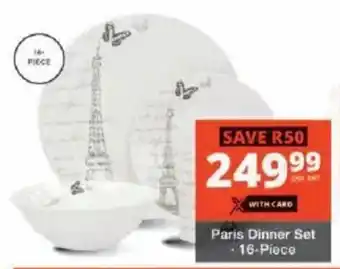 Checkers Paris Dinner Set offer