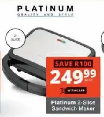 Checkers Platinum 2-Slice Sandwich Maker offer