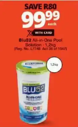 Checkers Blu52 All-in-One Pool Solution offer