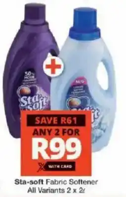 Checkers Sta-soft Fabric Softener All Variants offer