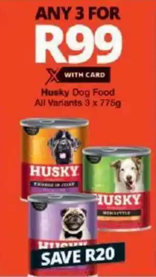 Checkers Husky Dog Food All Variants offer