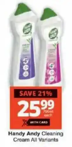 Checkers Handy Andy Cleaning Cream All Variants offer
