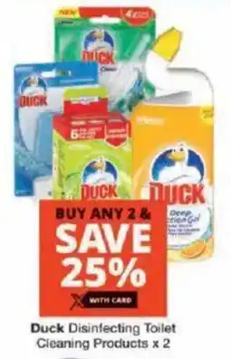 Checkers Duck Disinfecting Toilet Cleaning Products offer