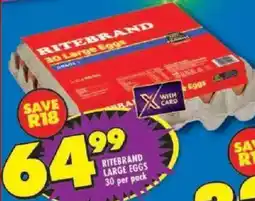 Shoprite Ritebrand large eggs offer
