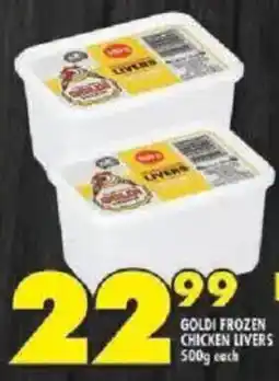 Shoprite Goldi frozen chicken livers offer