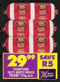 Shoprite Thompsons tasty meats french polony offer