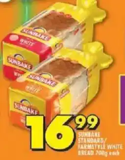 Shoprite Sunbake standard/ farmstyle white bread offer