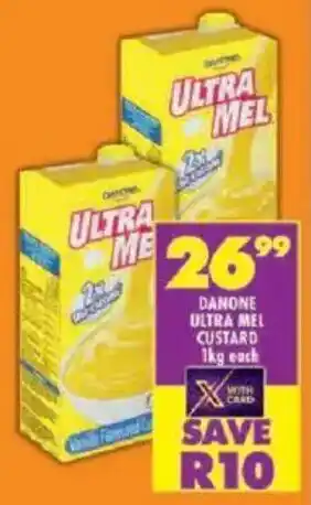 Shoprite Danone ultra mel custard offer