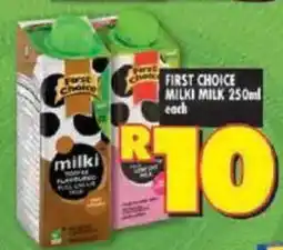 Shoprite First choice milki milk offer