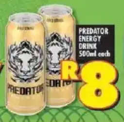 Shoprite Predator energy drink offer