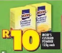Shoprite Moir's custard powder offer