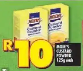 Shoprite Moir's custard powder offer