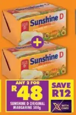 Shoprite Sunshine d original margarine offer
