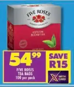 Shoprite Five roses tea bags offer