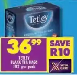 Shoprite Tetley black tea bags offer