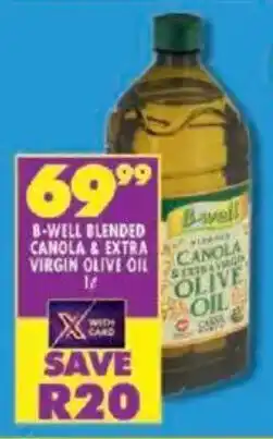 Shoprite B-well blended canola & extra virgin olive oil offer