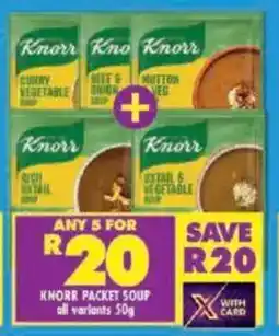 Shoprite Knorr packet soup offer