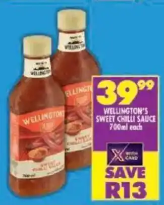 Shoprite Wellington's sweet chilli sauce offer