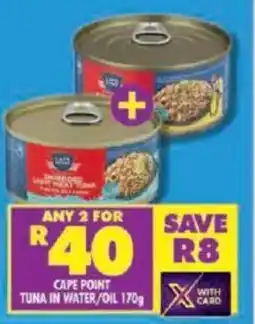 Shoprite Cape point tuna in water/oil offer