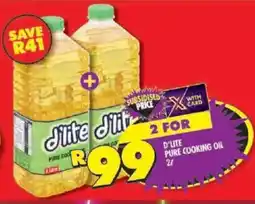 Shoprite D'lite pure cooking oil offer