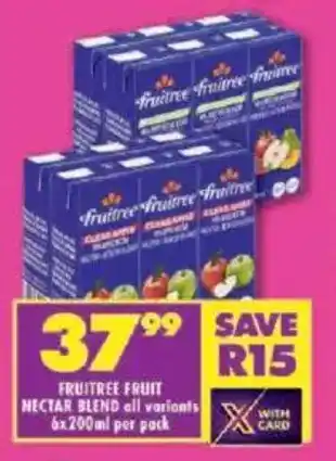 Shoprite Fruitree fruit nectar blend offer