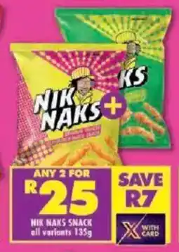 Shoprite Nik naks snack all variants offer