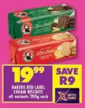 Shoprite Bakers red label cream biscuits offer