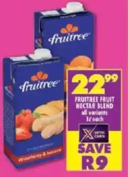 Shoprite Fruitree fruit nectar blend all variants offer