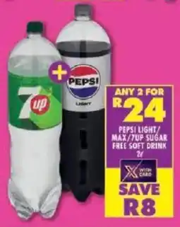 Shoprite Pepsi light/ max/ 7up sugar free soft drink offer