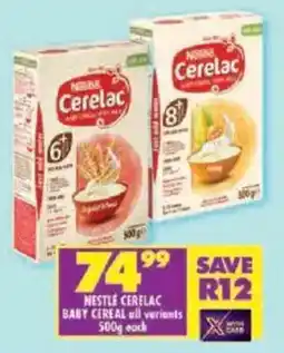 Shoprite Nestle cerelac baby cereal all variants offer